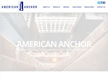 Tablet Screenshot of american-anchor.com